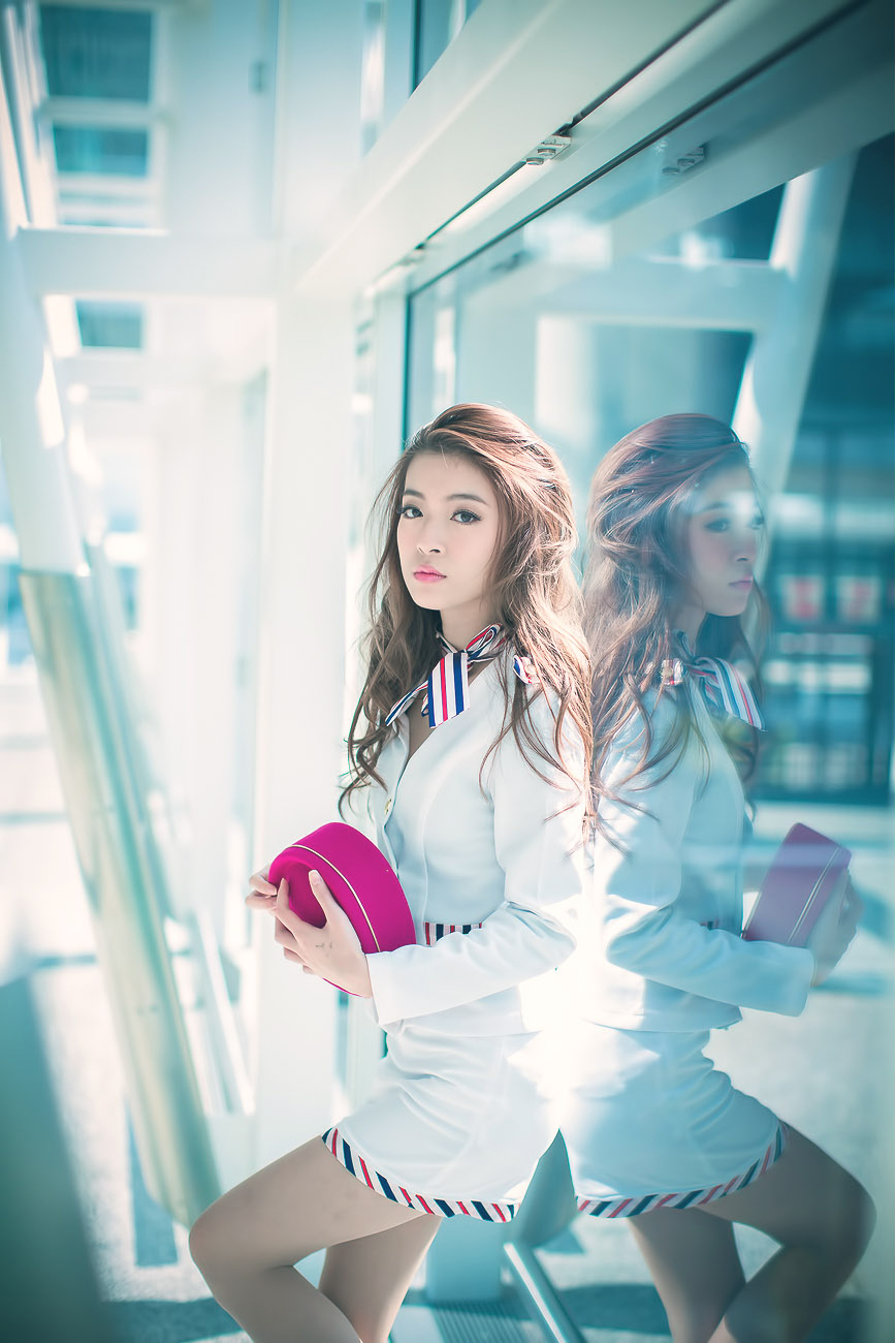 刘思琪 美丽空姐 香港国际机场