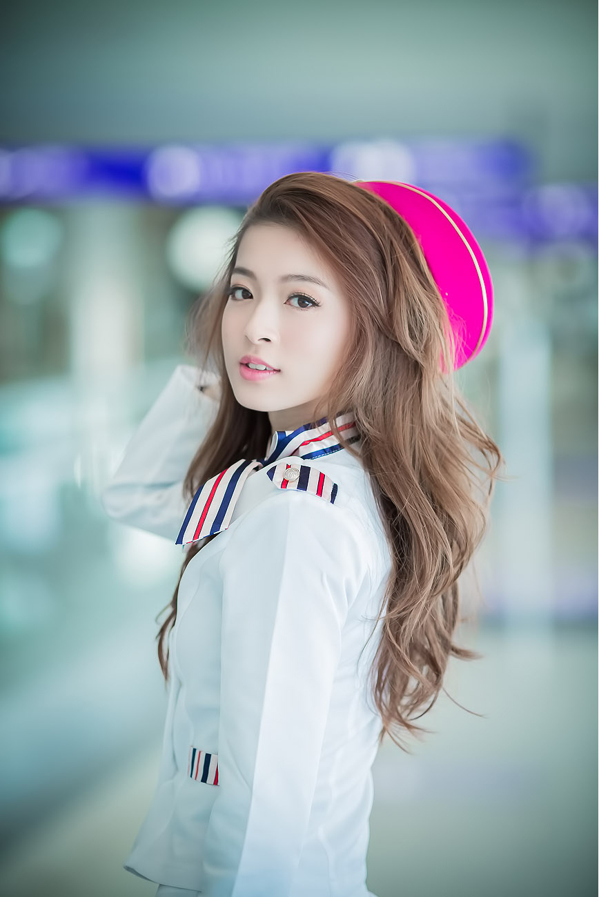 刘思琪 美丽空姐 香港国际机场