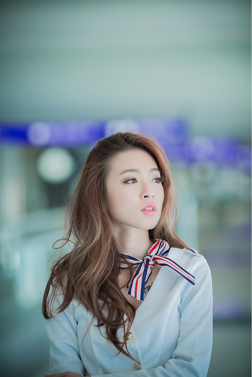 刘思琪 美丽空姐 香港国际机场