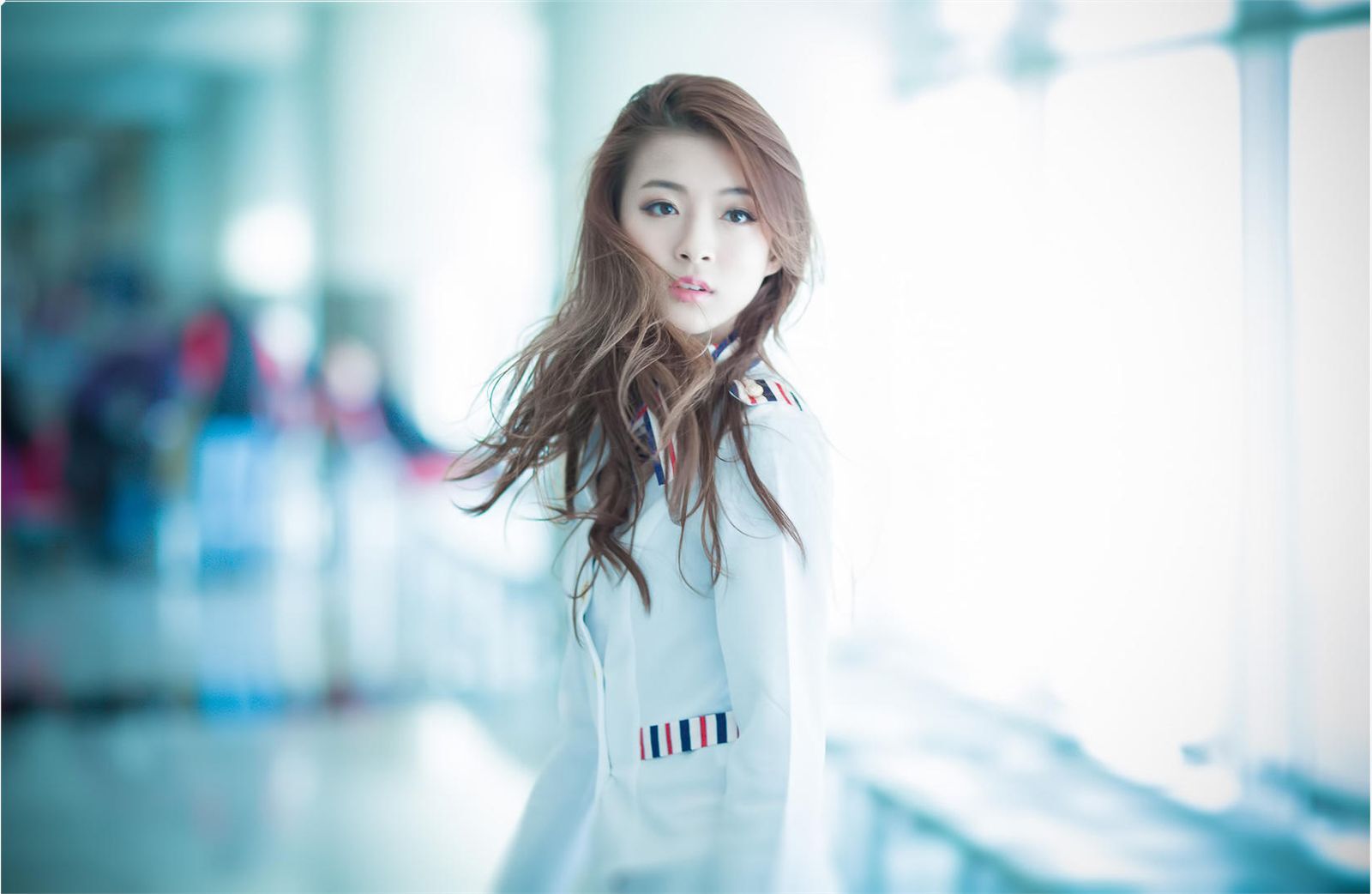 刘思琪 美丽空姐 香港国际机场