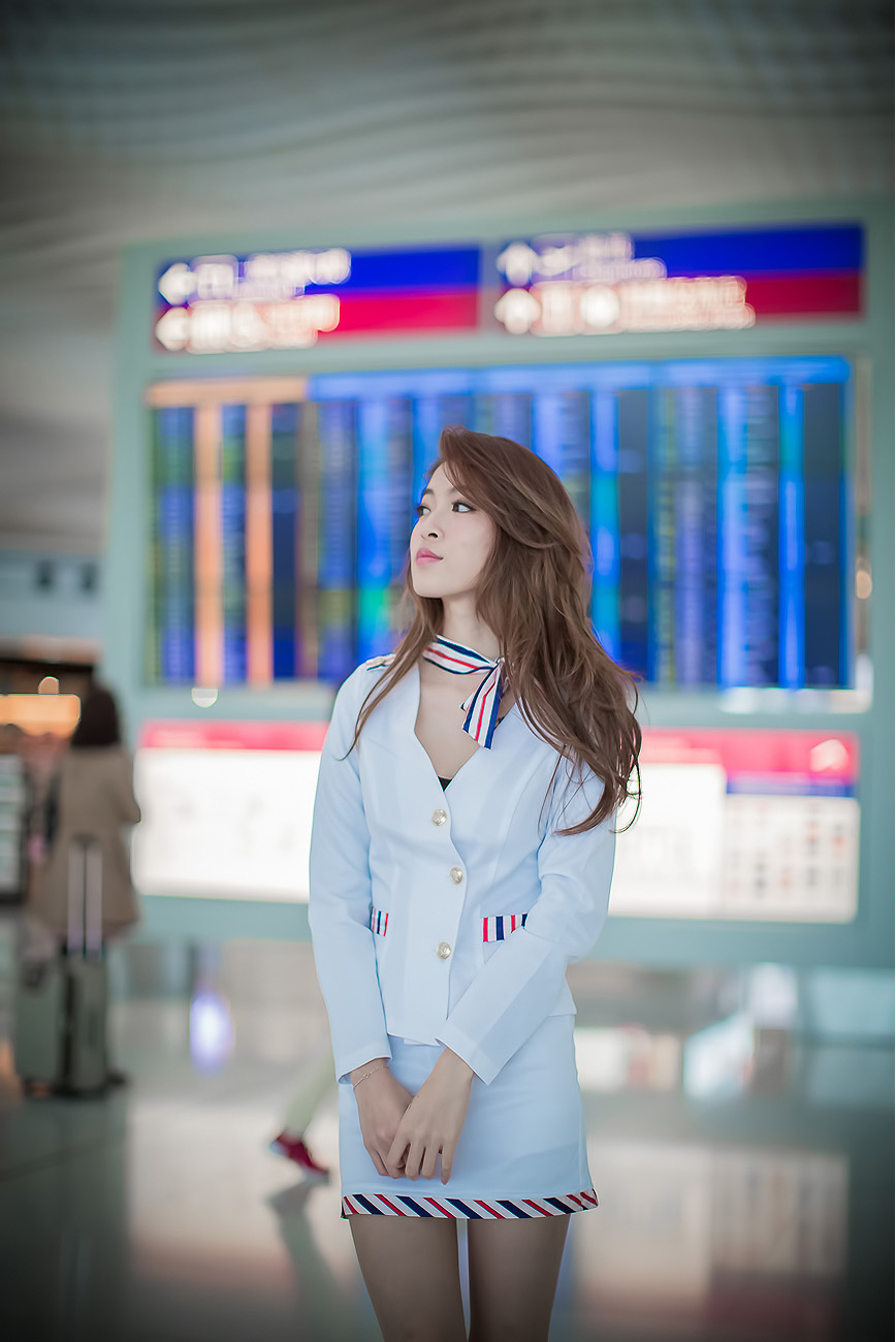 刘思琪 美丽空姐 香港国际机场