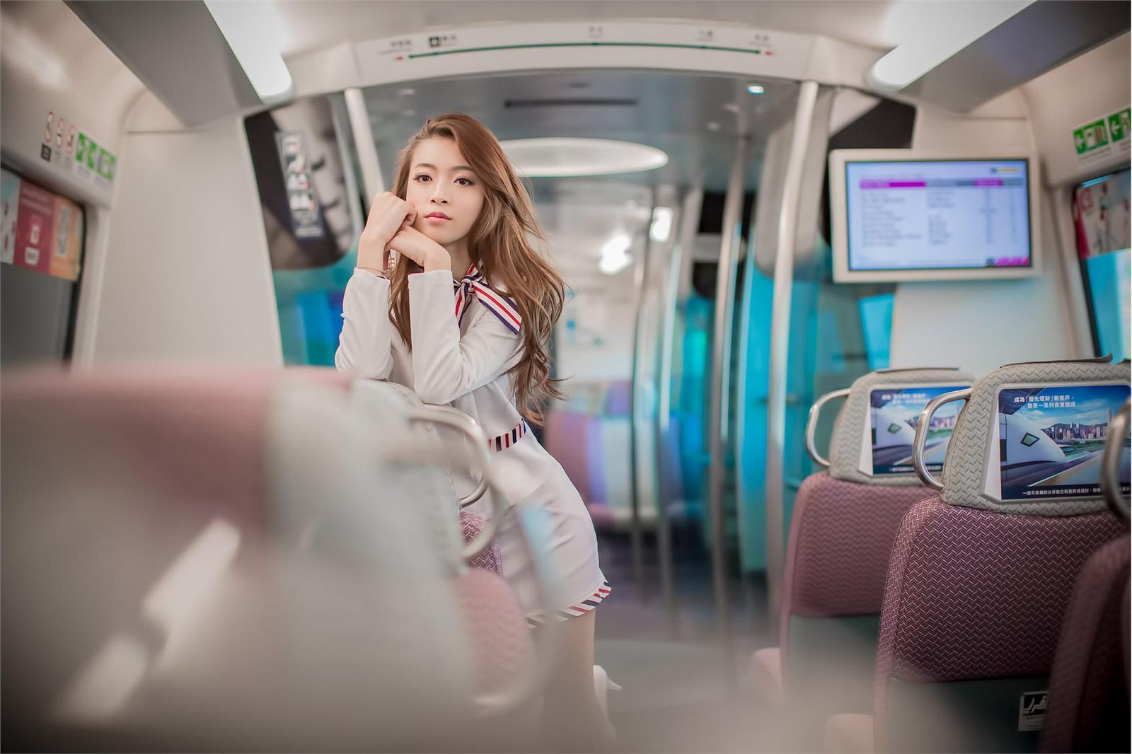 刘思琪 美丽空姐 香港国际机场