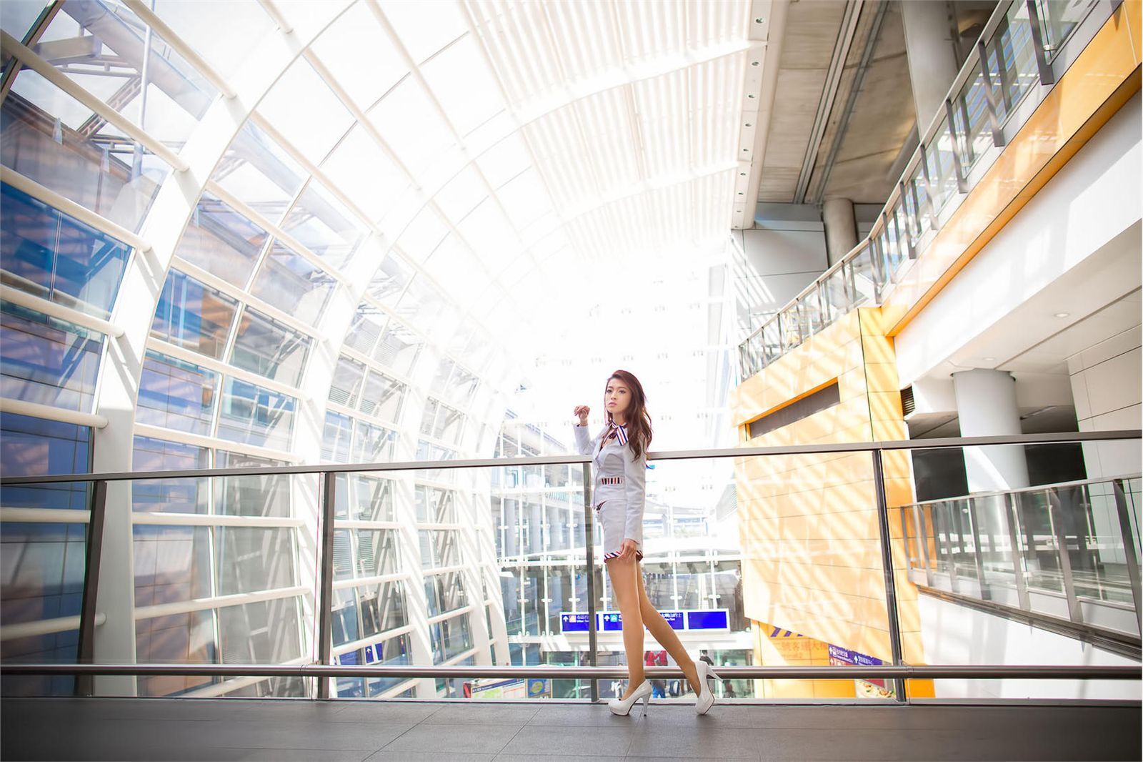 刘思琪 美丽空姐 香港国际机场