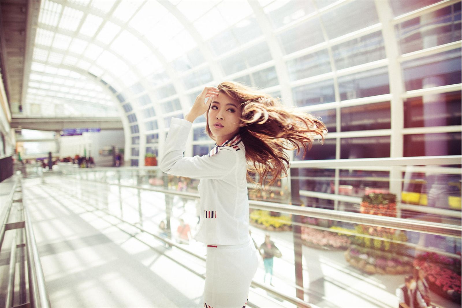 刘思琪 美丽空姐 香港国际机场