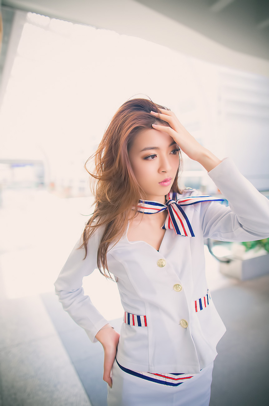 刘思琪 美丽空姐 香港国际机场