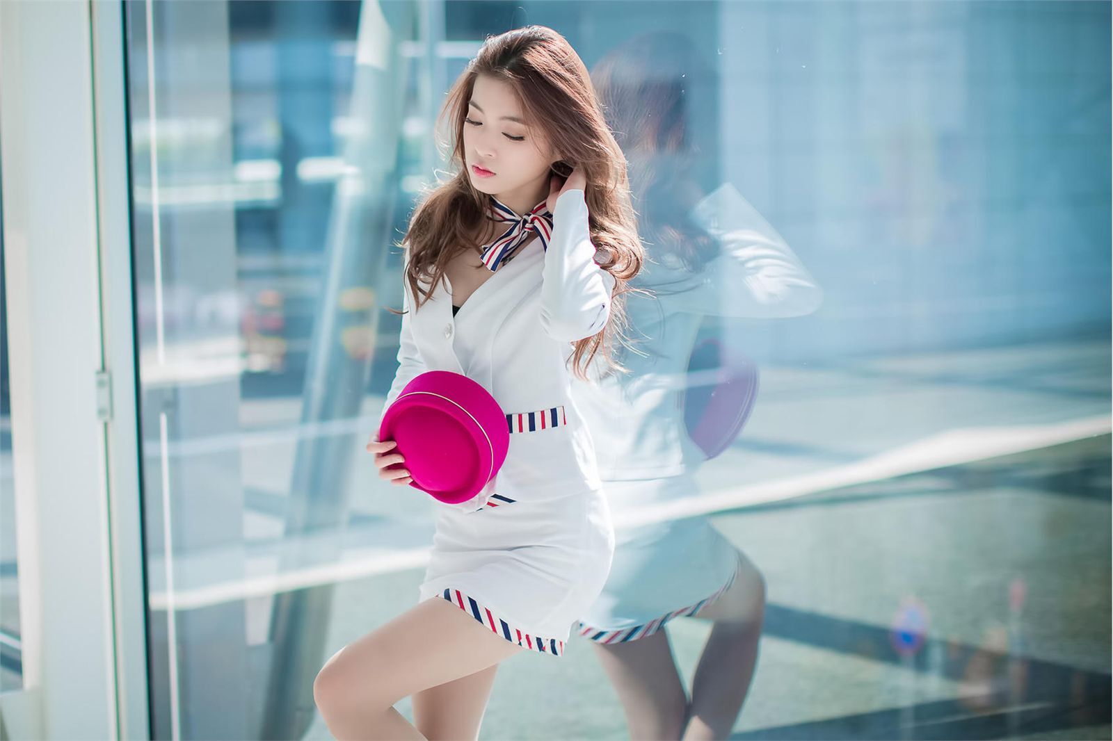 刘思琪 美丽空姐 香港国际机场