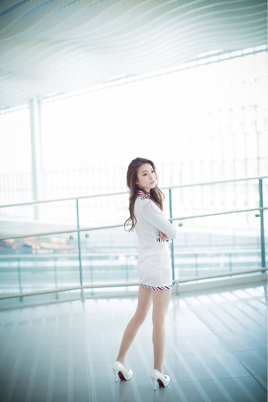 刘思琪 美丽空姐 香港国际机场