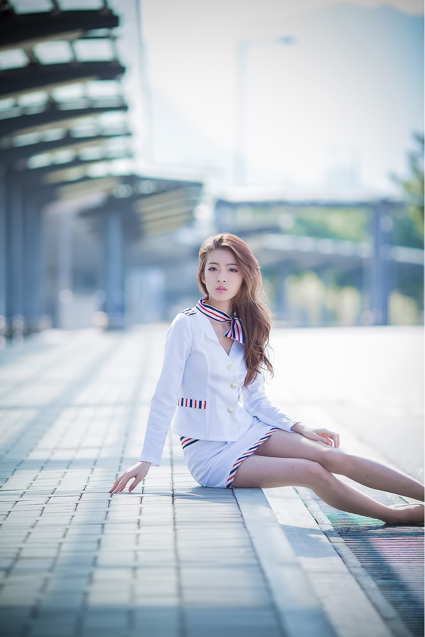 刘思琪 美丽空姐 香港国际机场