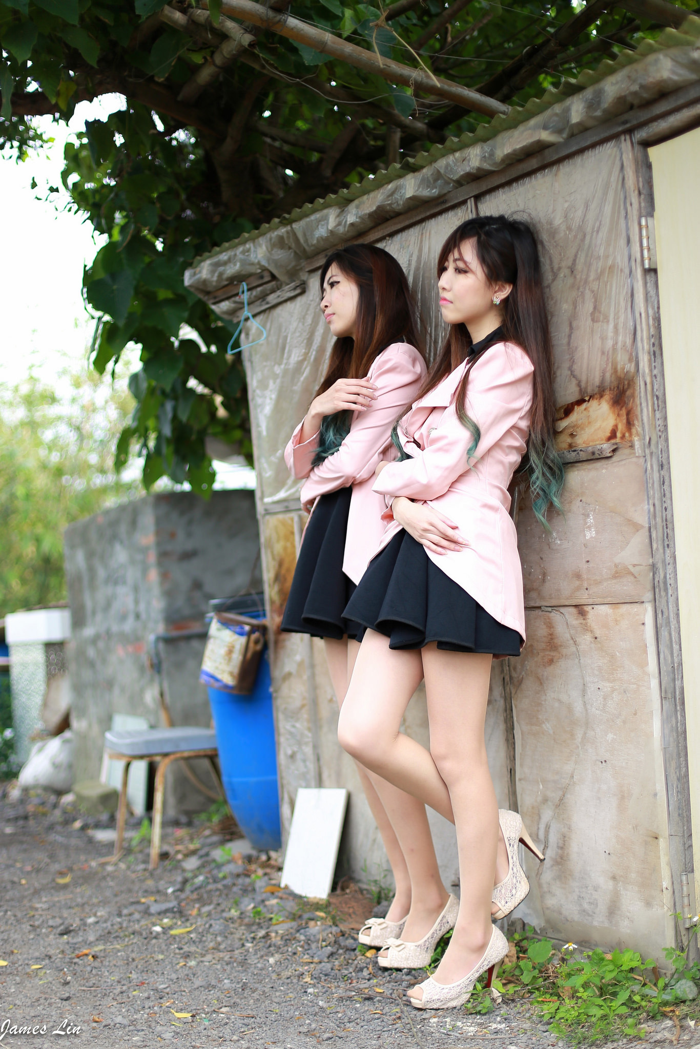 清纯美女双生花外拍