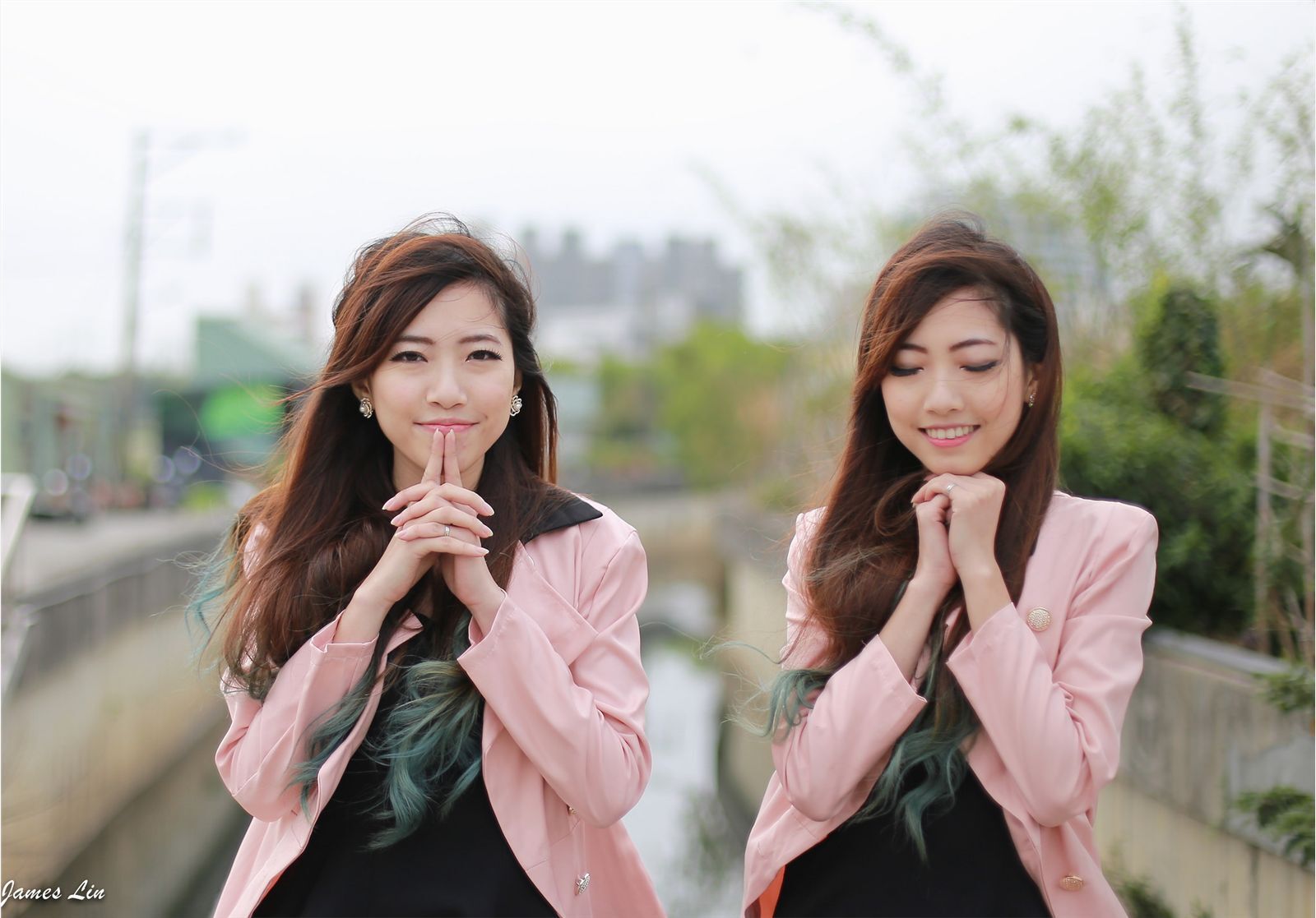 清纯美女双生花外拍