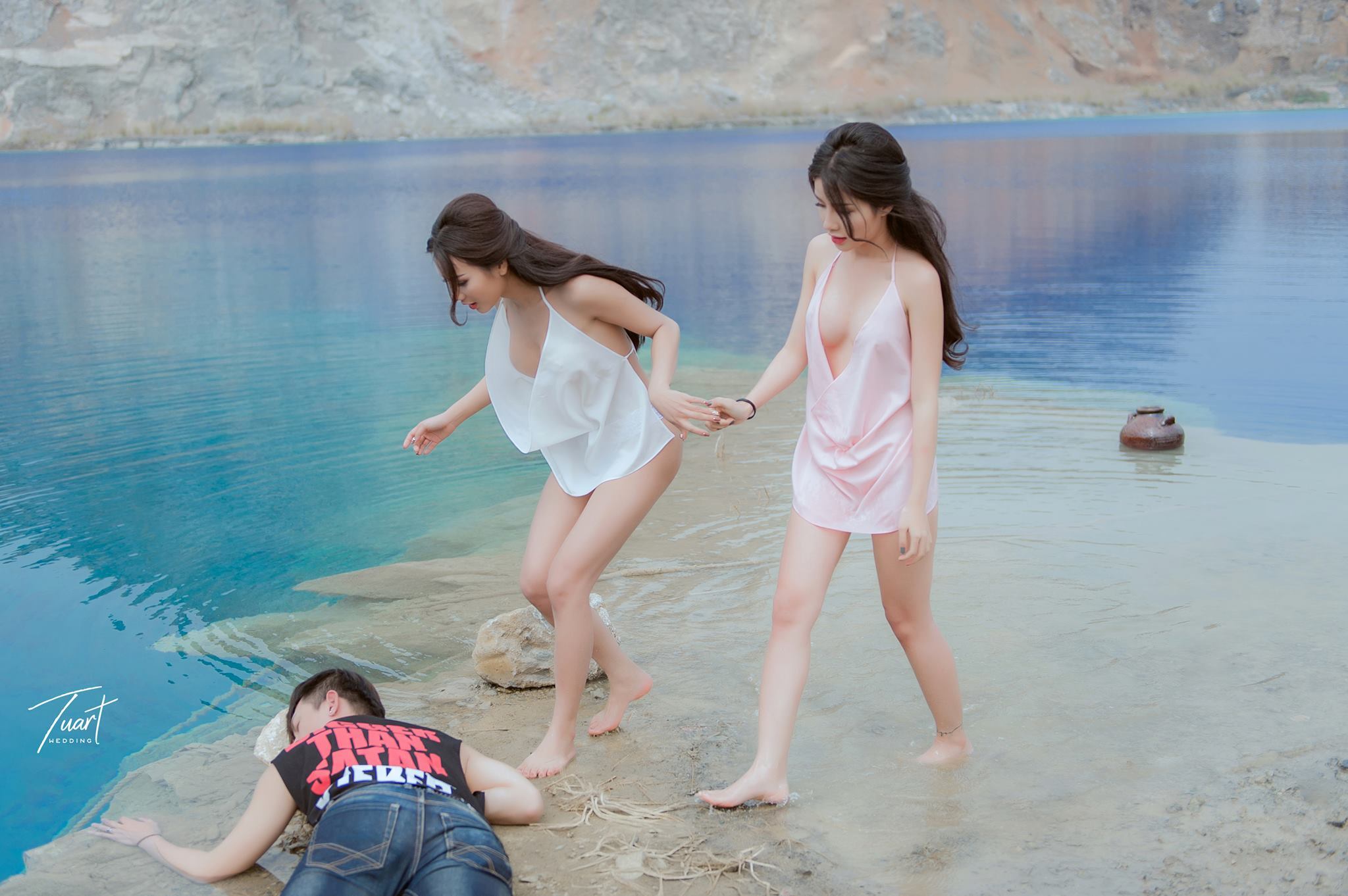 越南名模 世外桃源山水仙境