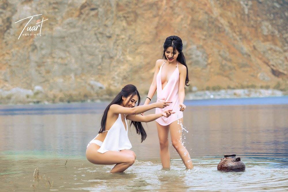 越南名模 世外桃源山水仙境