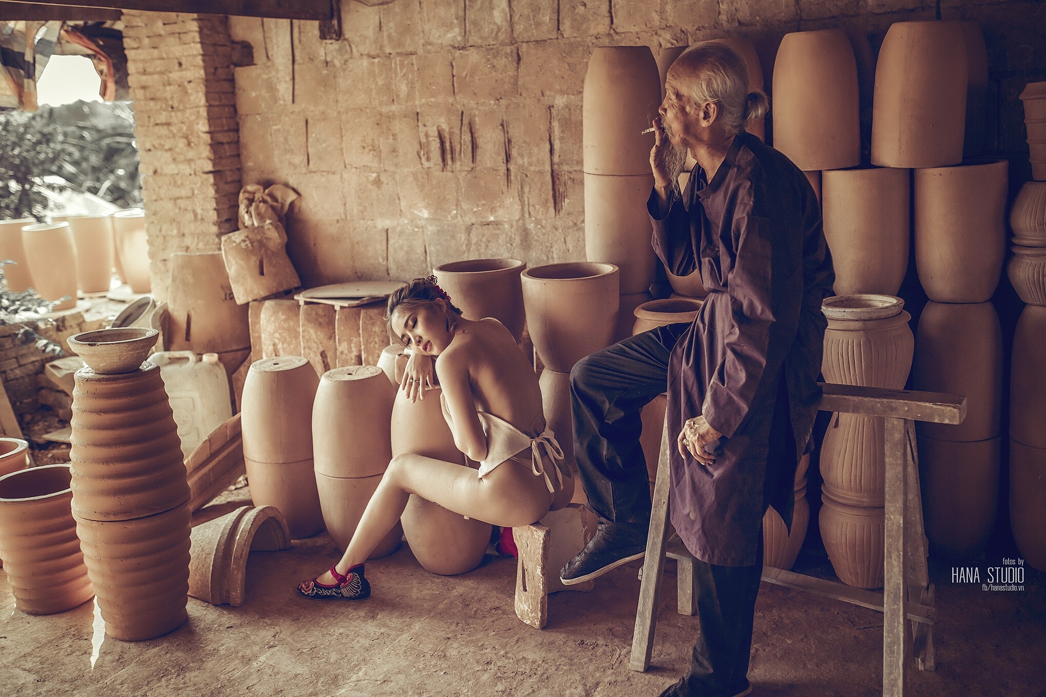 越南名模Thuy Nga Phm 越南陶瓷写真