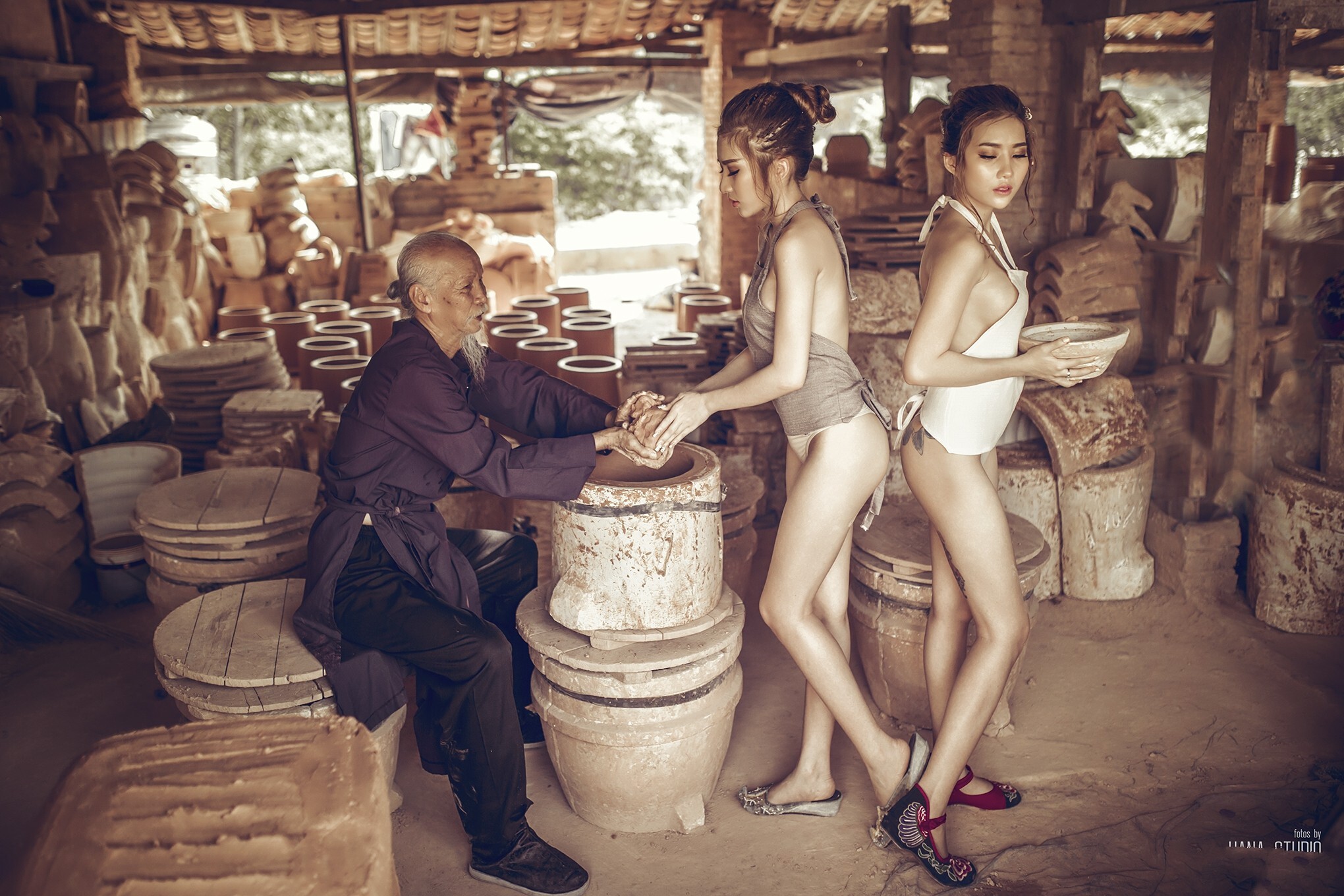 越南名模Thuy Nga Phm 越南陶瓷写真