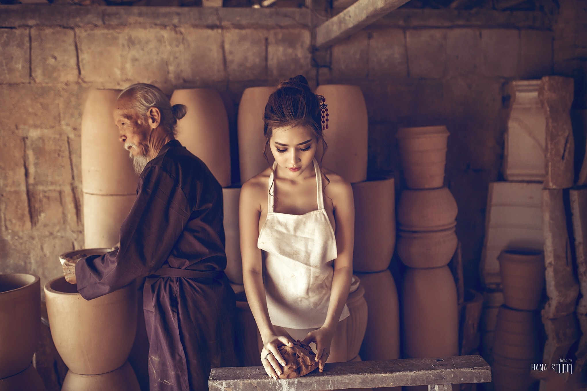 越南名模Thuy Nga Phm 越南陶瓷写真