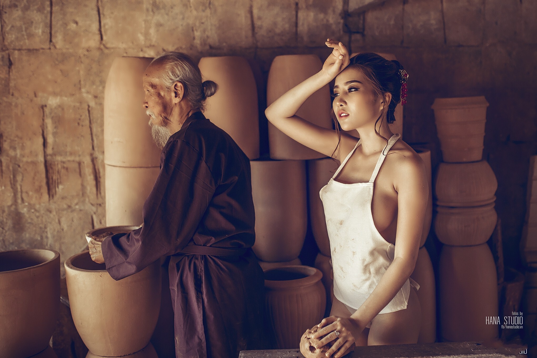 越南名模Thuy Nga Phm 越南陶瓷写真