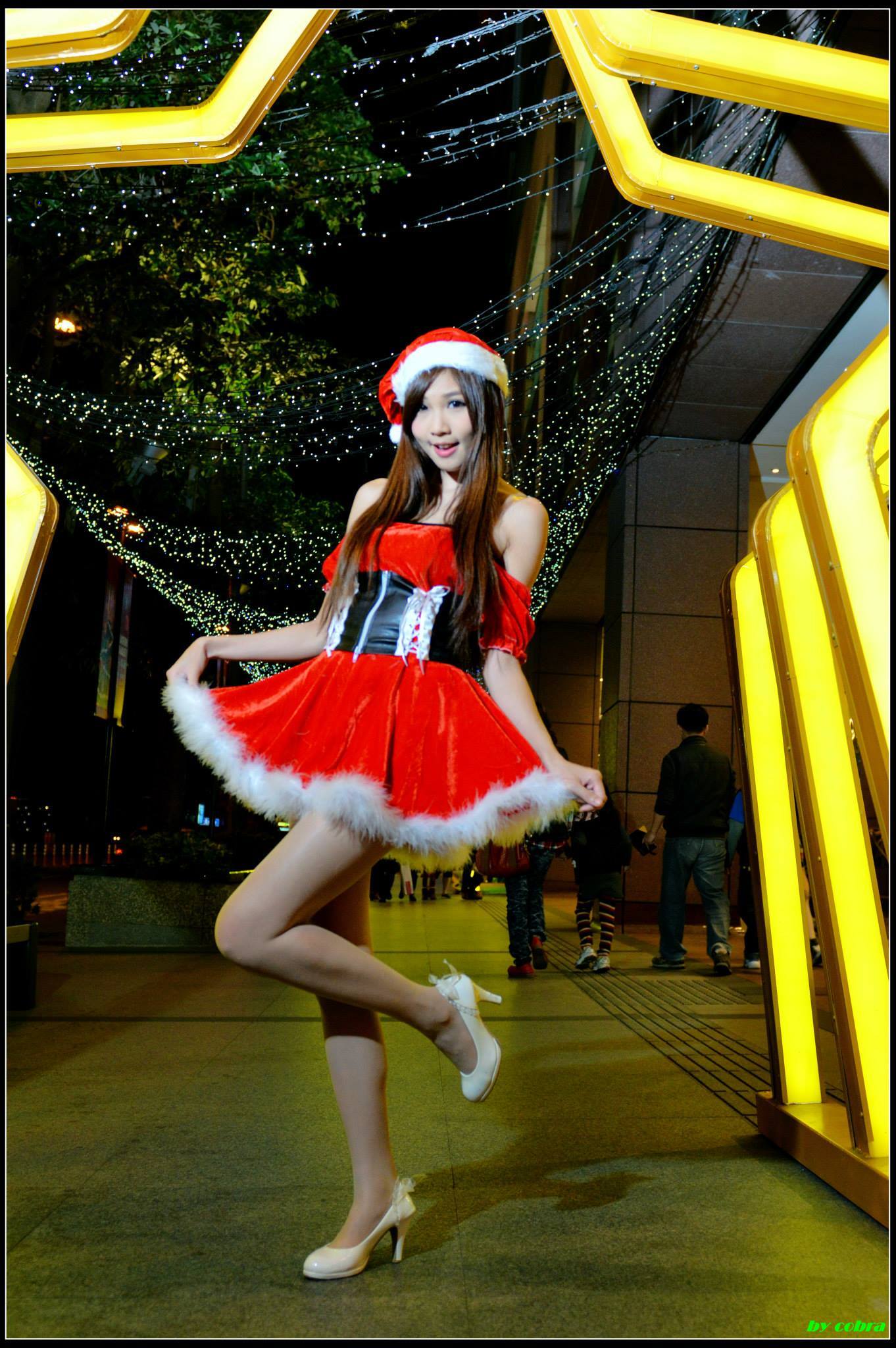 圣诞美腿棚拍 外拍 Chu