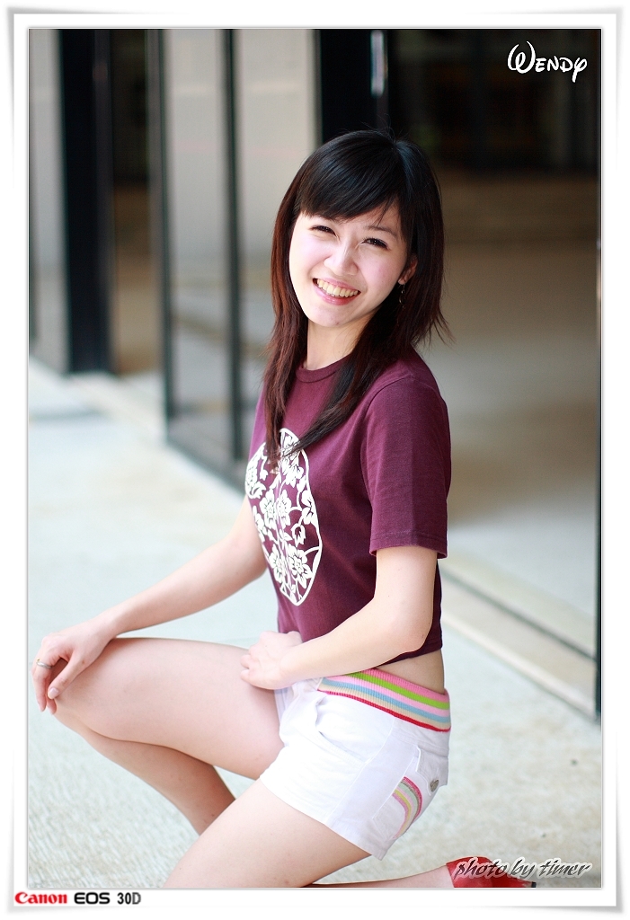 台湾清纯美女-Wendy-清華大學外拍