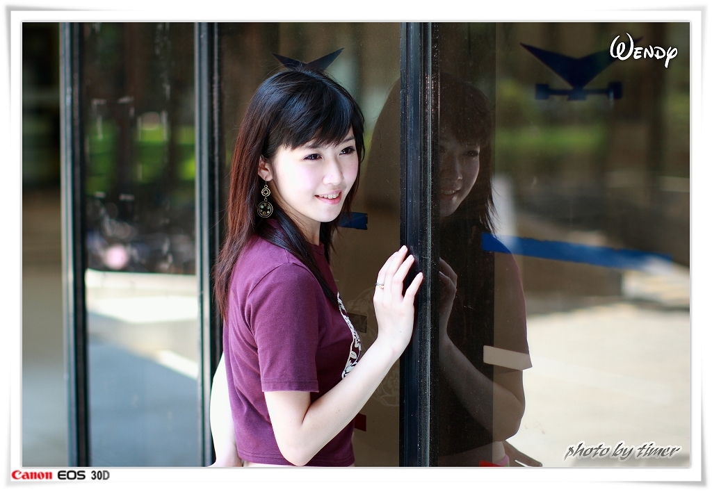 台湾清纯美女-Wendy-清華大學外拍