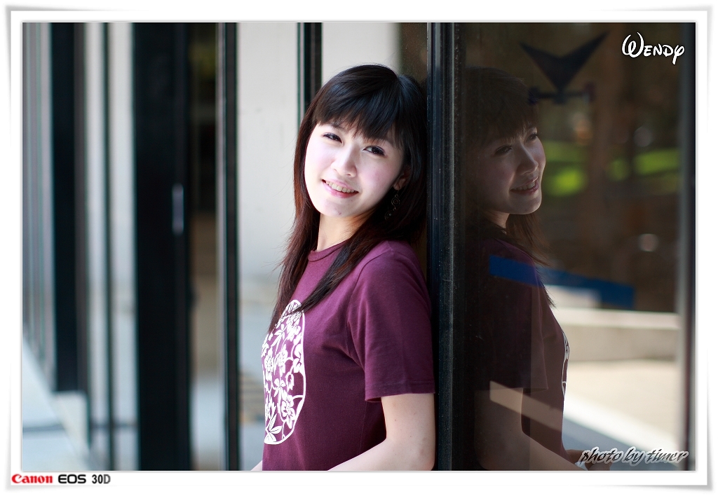 台湾清纯美女-Wendy-清華大學外拍