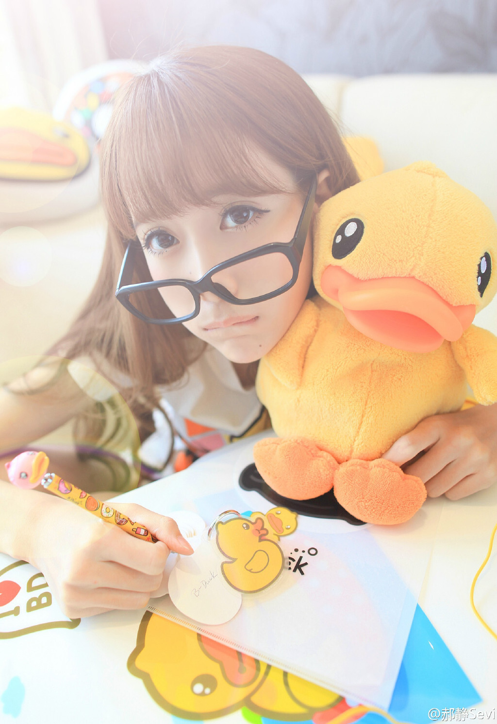 清纯妹子郝静生活照