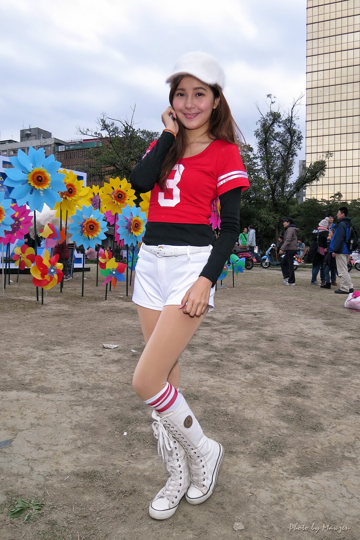 2015台北车展三菱展台可爱车模