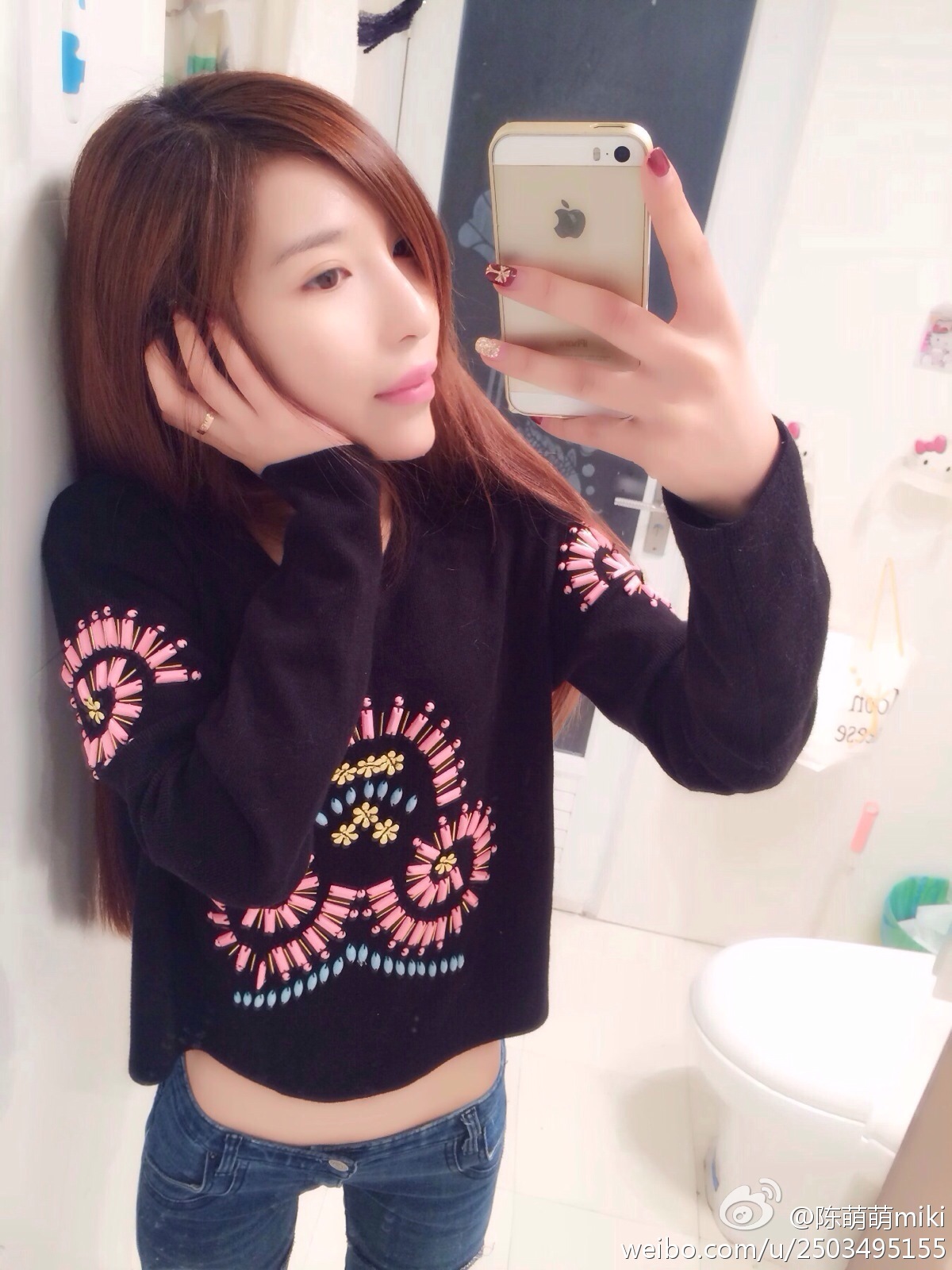 微博女神 - 之陈萌萌miki微博生活自拍照