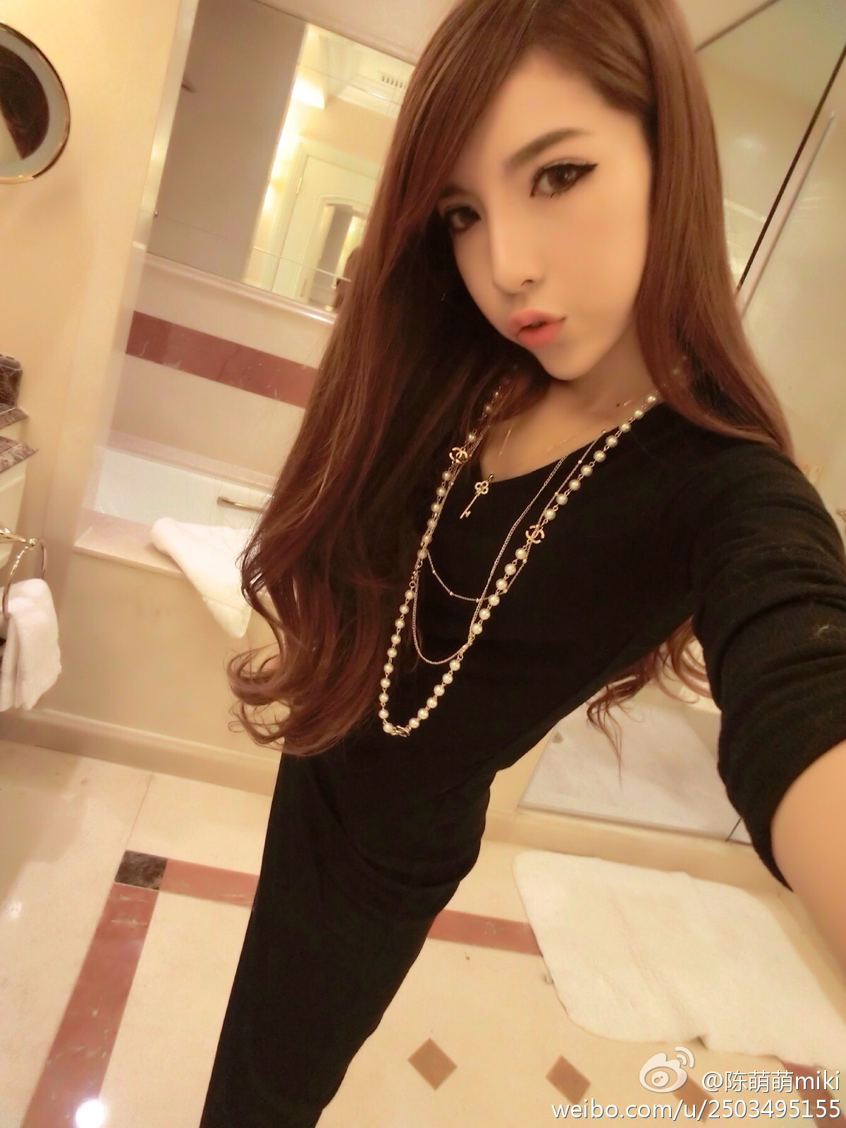 微博女神 - 之陈萌萌miki微博生活自拍照