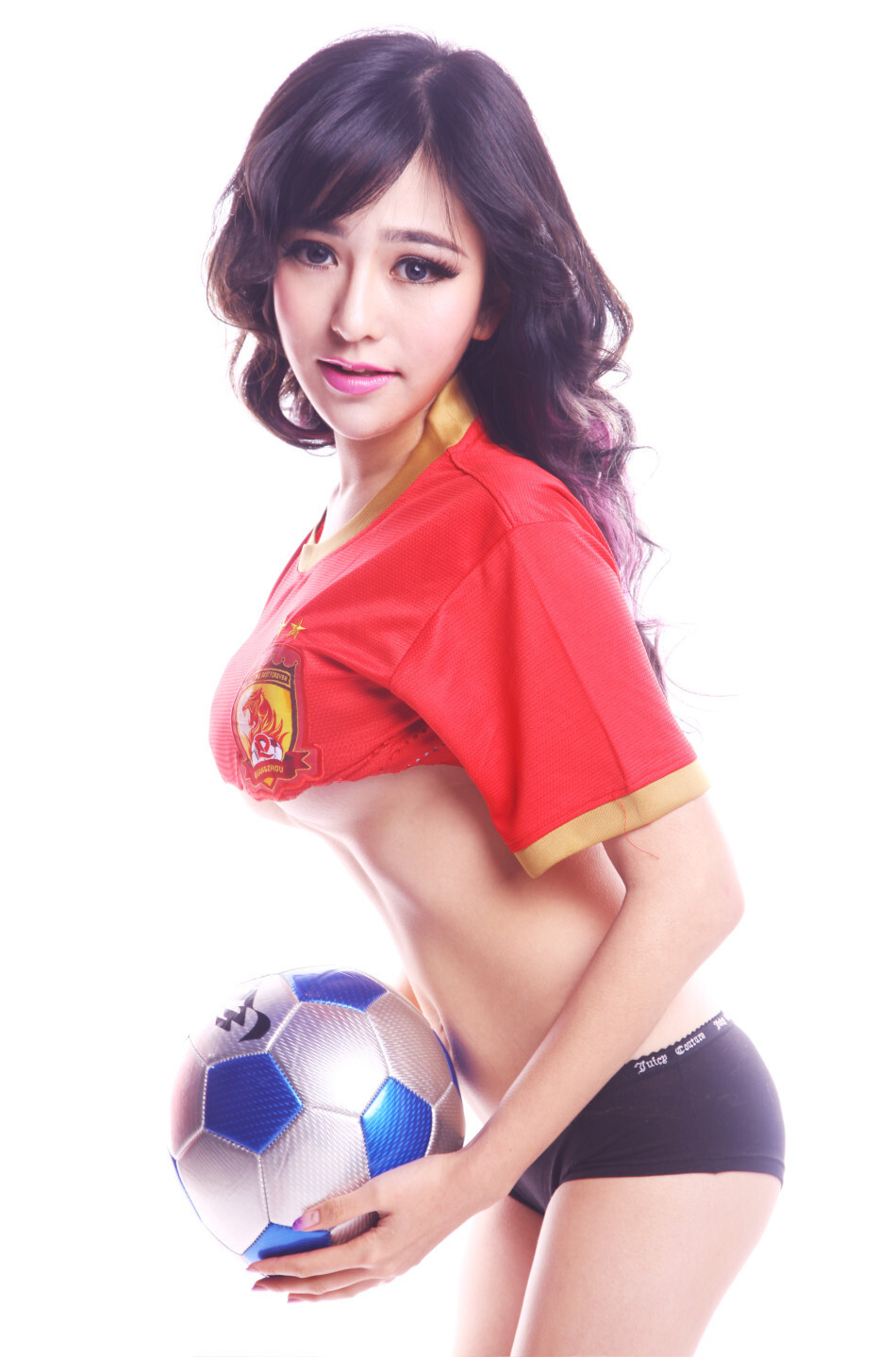 足球宝贝中俄混血尤物美女吴沐熙写真合集