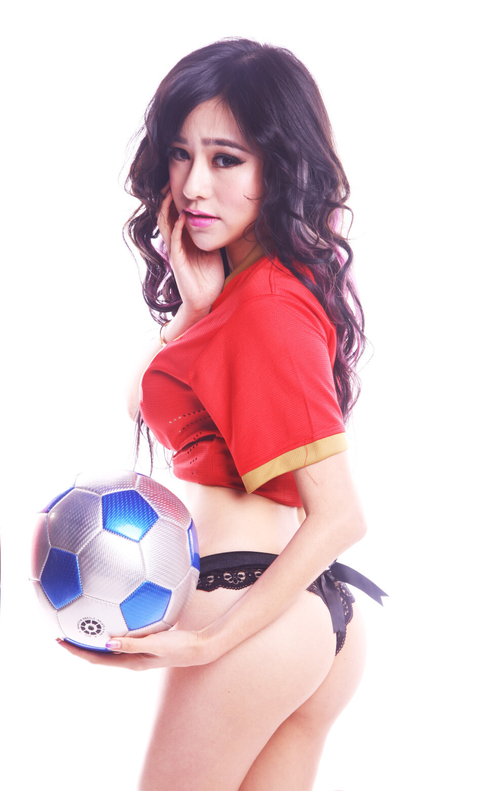 足球宝贝中俄混血尤物美女吴沐熙写真合集