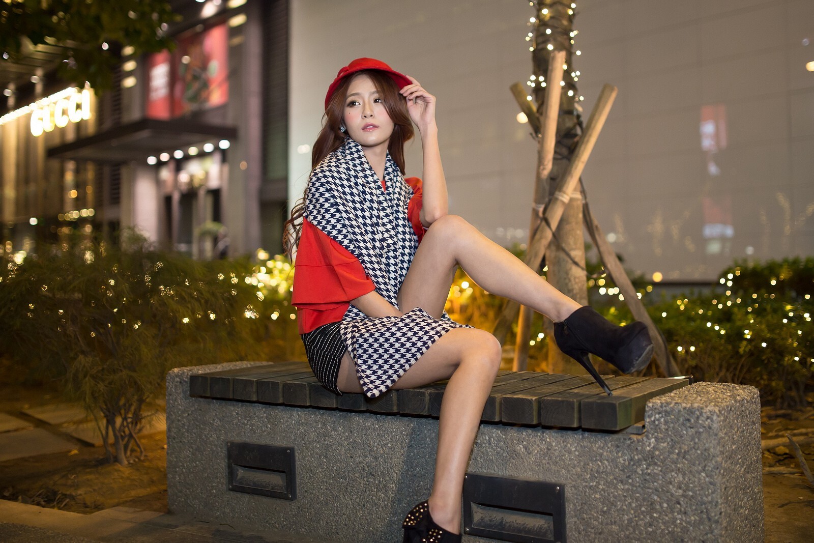 圣诞美腿棚拍 外拍 小雪