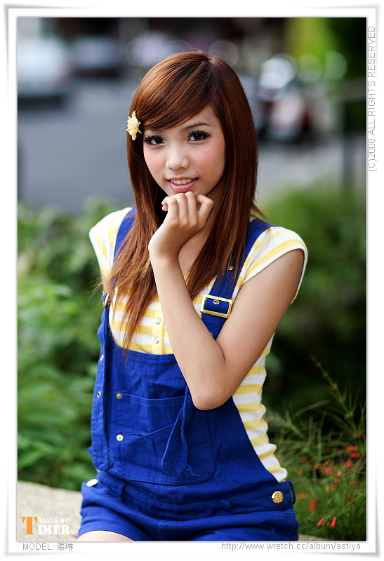 台湾清纯美女-張琳@新竹東門城外拍