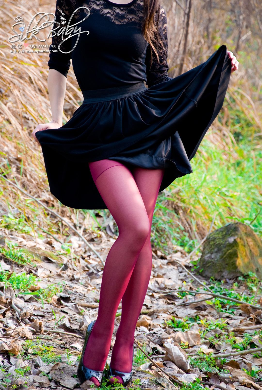 [丝宝VIP]喷血诱惑！紫丝修长美腿  丝宝早期套图