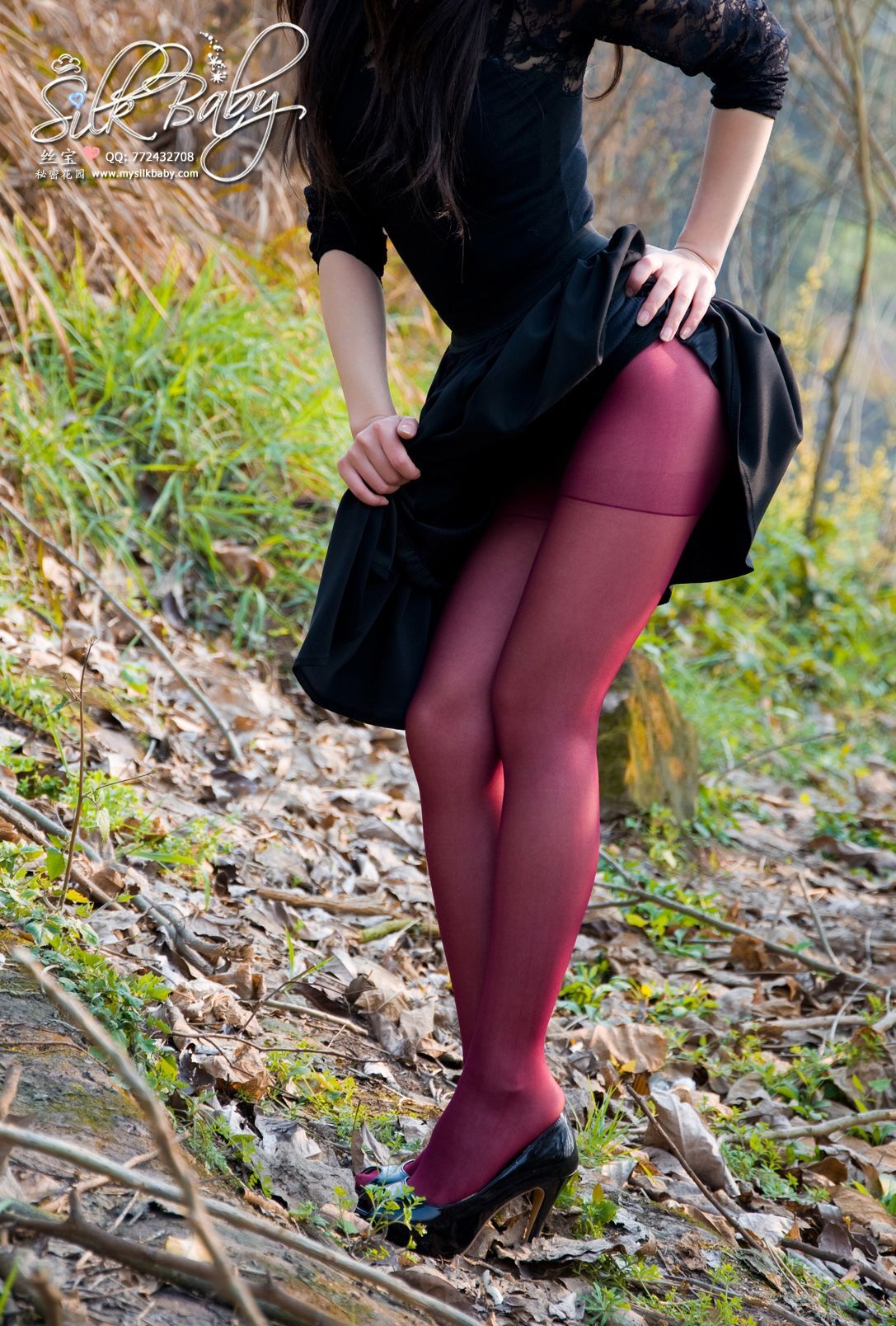 [丝宝VIP]喷血诱惑！紫丝修长美腿  丝宝早期套图