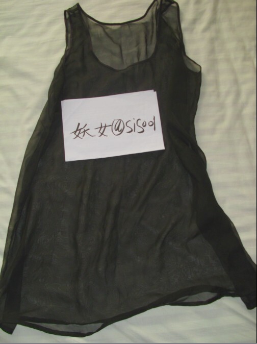 [妖女原创系列] 黑色薄纱 透明诱惑 妖女再次展现傲人双峰