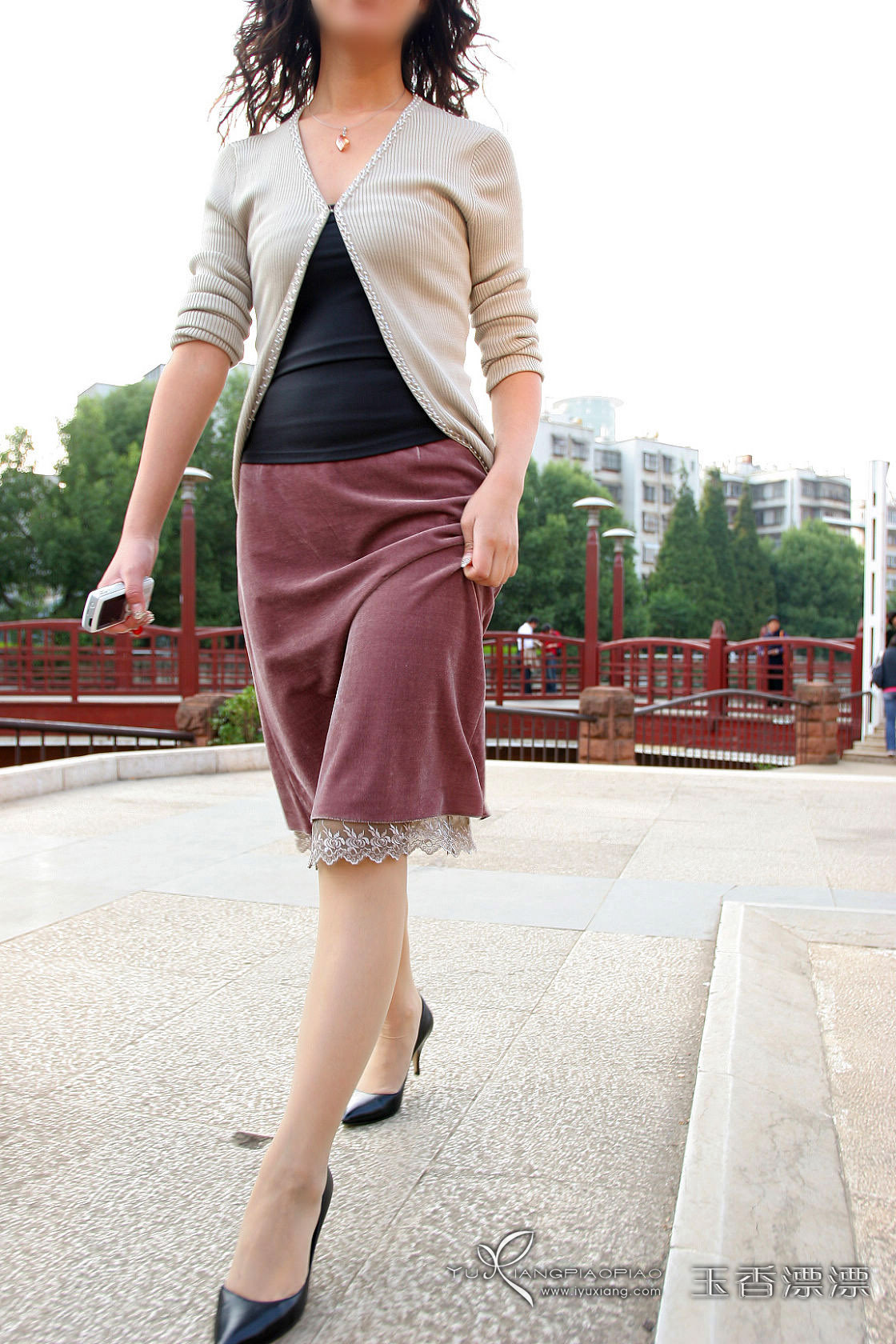 [玉香漂漂]盘龙江畔的倩影、生活中的超 薄无弹力肉丝