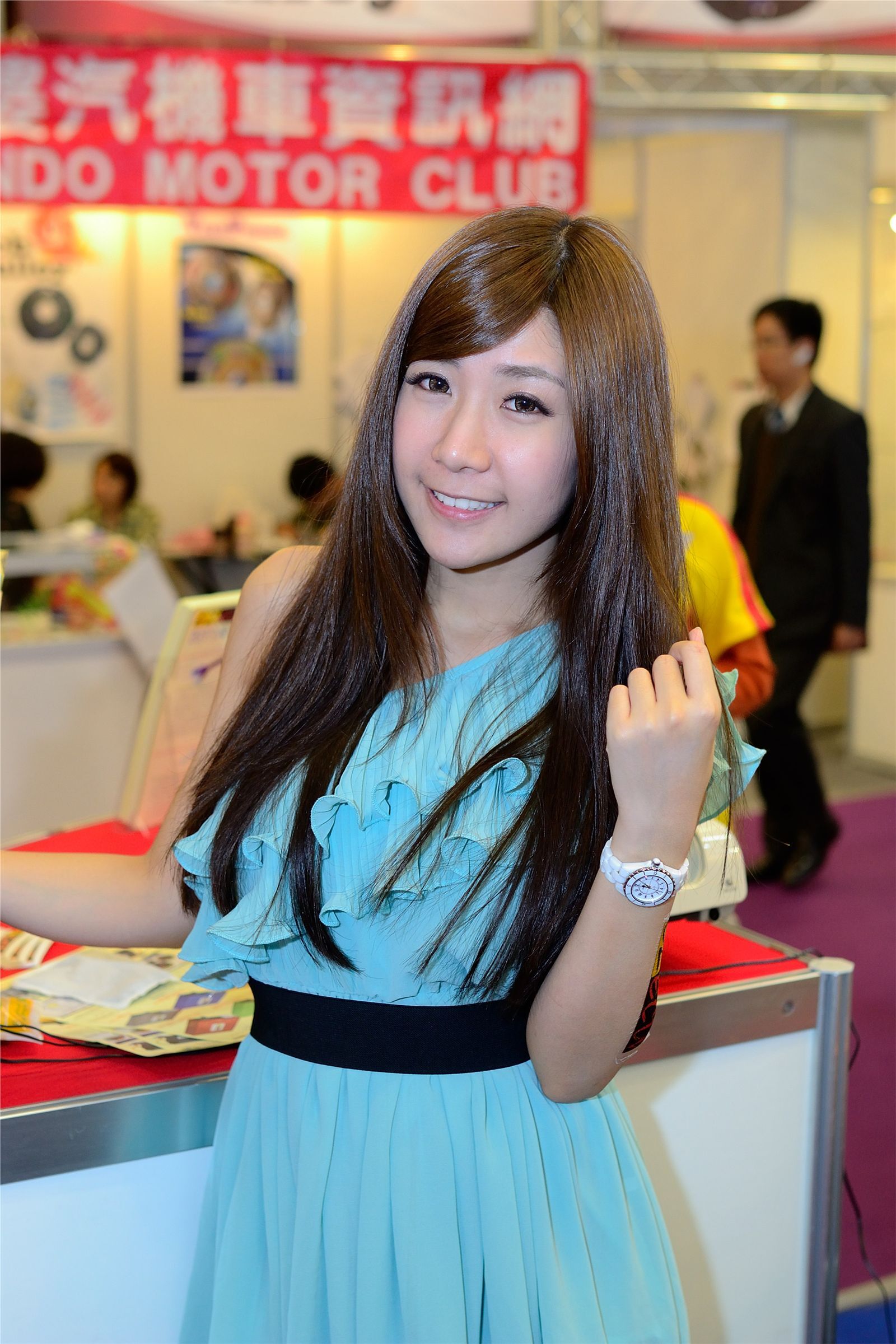 台北数位电器大展 多位Beautyleg女神