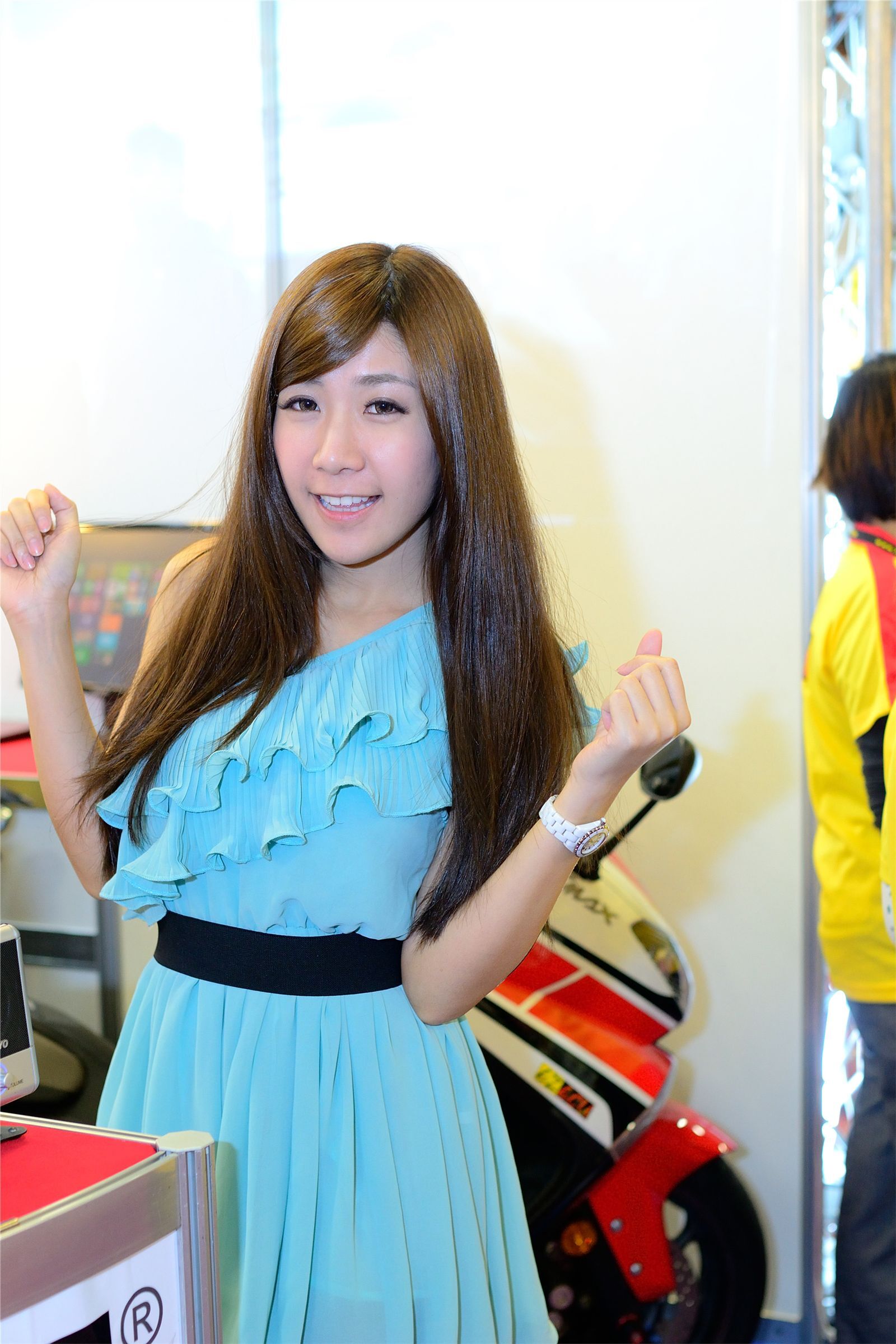 台北数位电器大展 多位Beautyleg女神