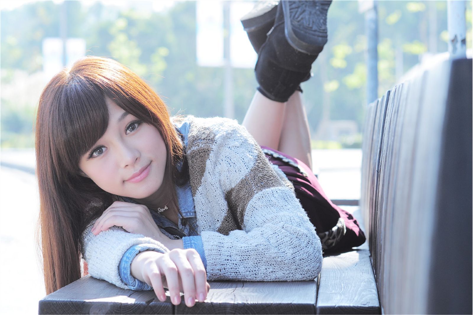 台湾清纯美女 涼涼 明德高中校花