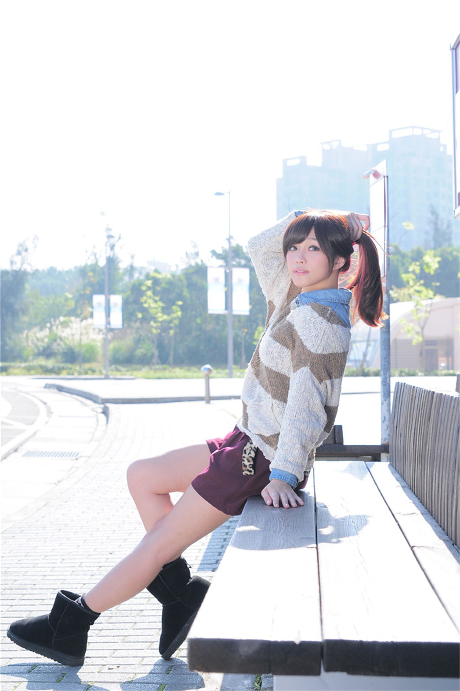 台湾清纯美女 涼涼 明德高中校花