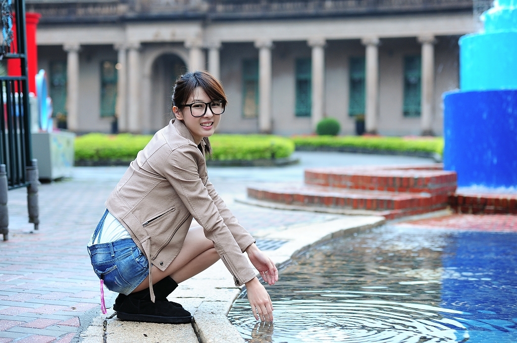 台湾清纯美女萌萌-自來水博物館