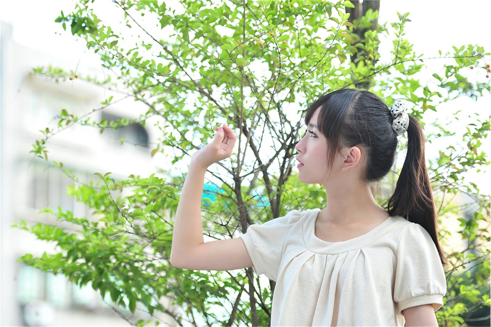 台湾清纯美女-咪莎 逸仙公园外拍