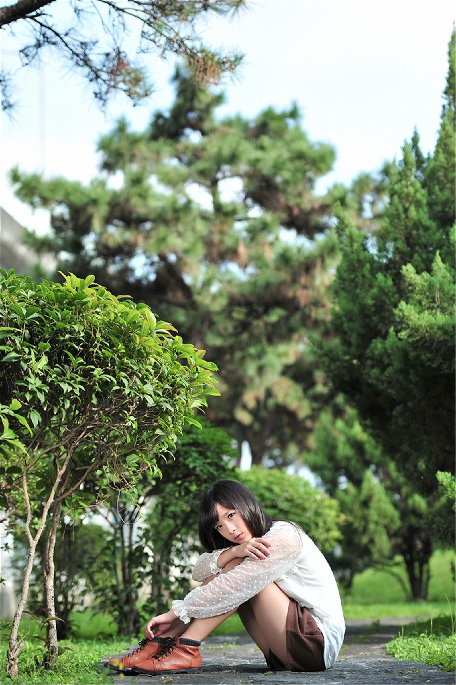 台湾清纯美女-咪莎 逸仙公园外拍