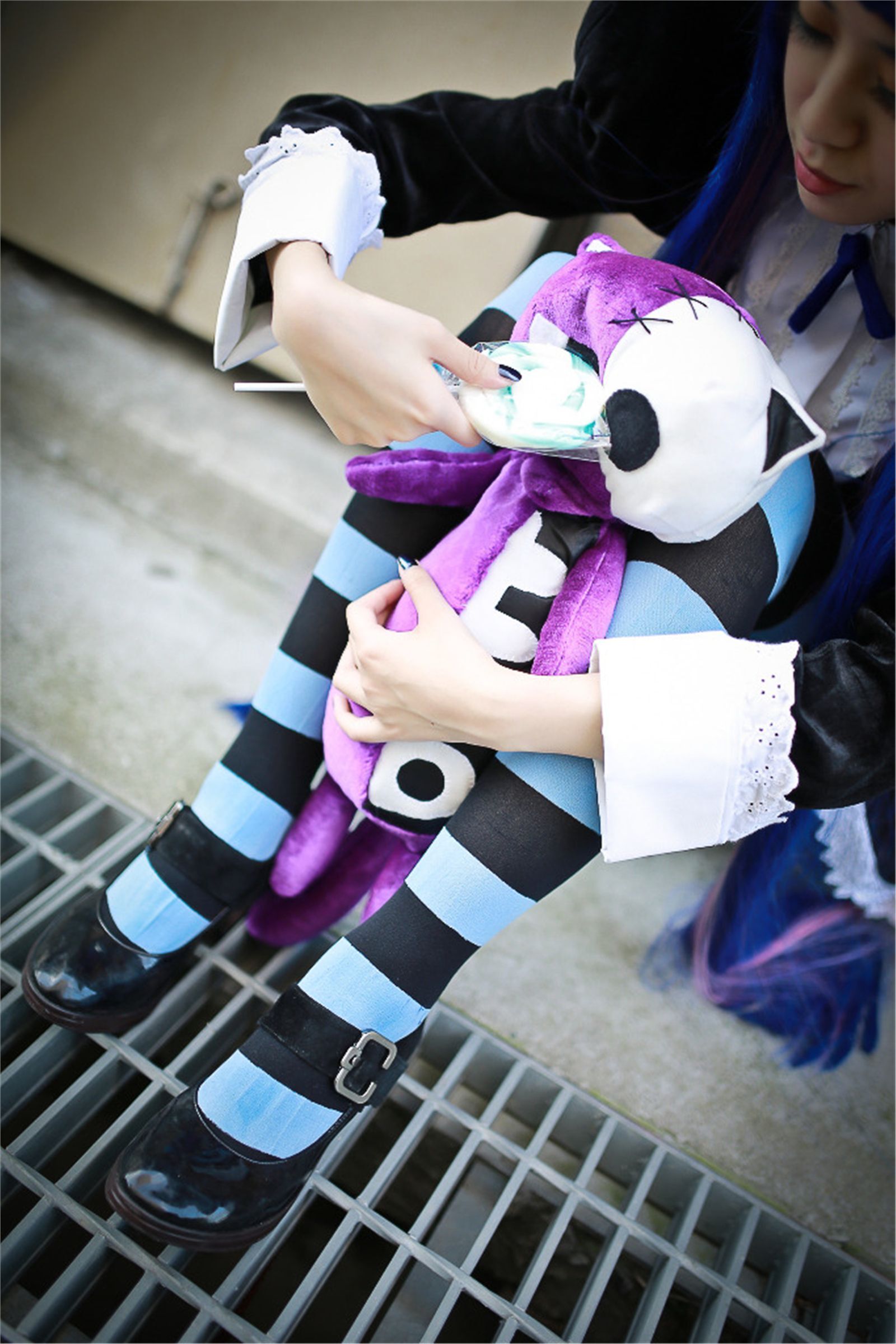 台湾清纯美女-妮妮 COS Stocking外拍