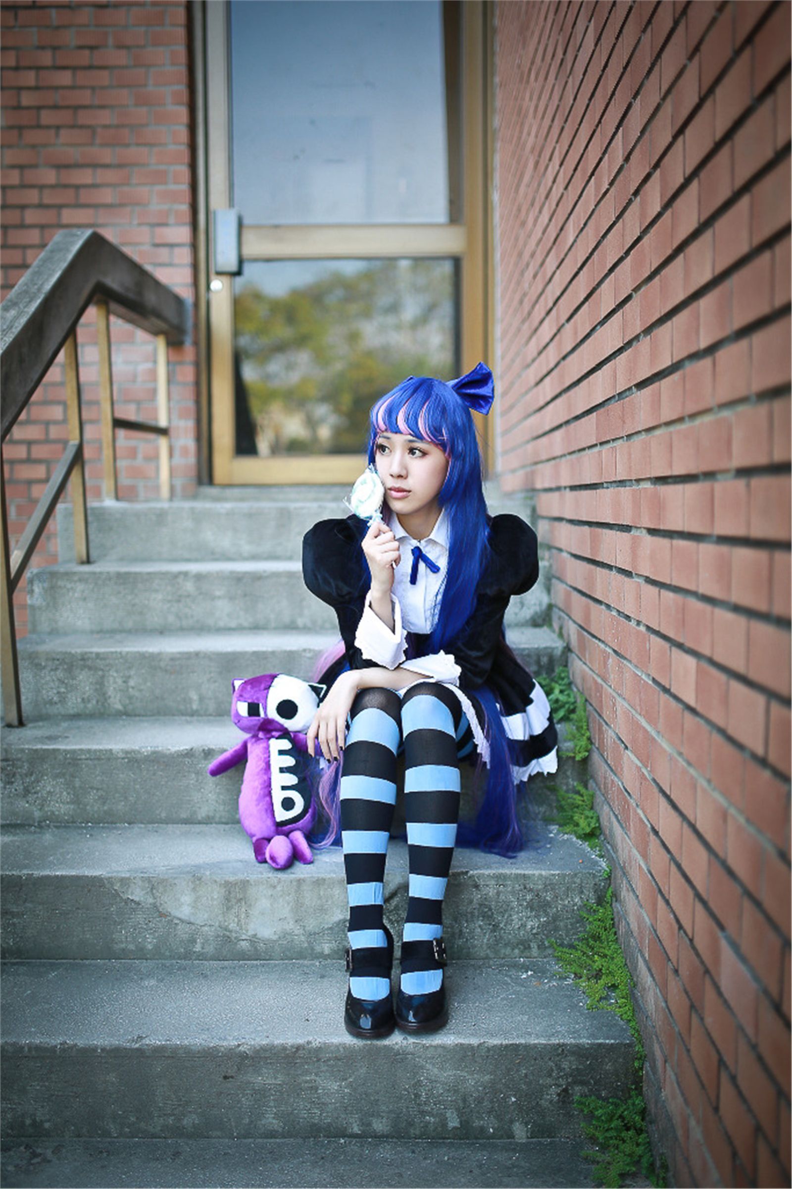 台湾清纯美女-妮妮 COS Stocking外拍