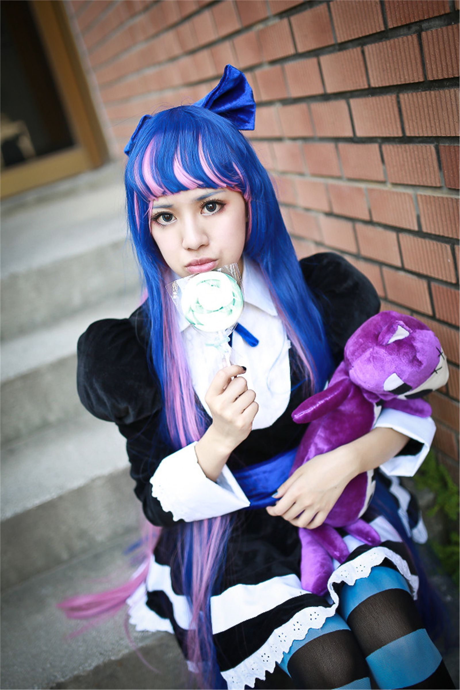 台湾清纯美女-妮妮 COS Stocking外拍