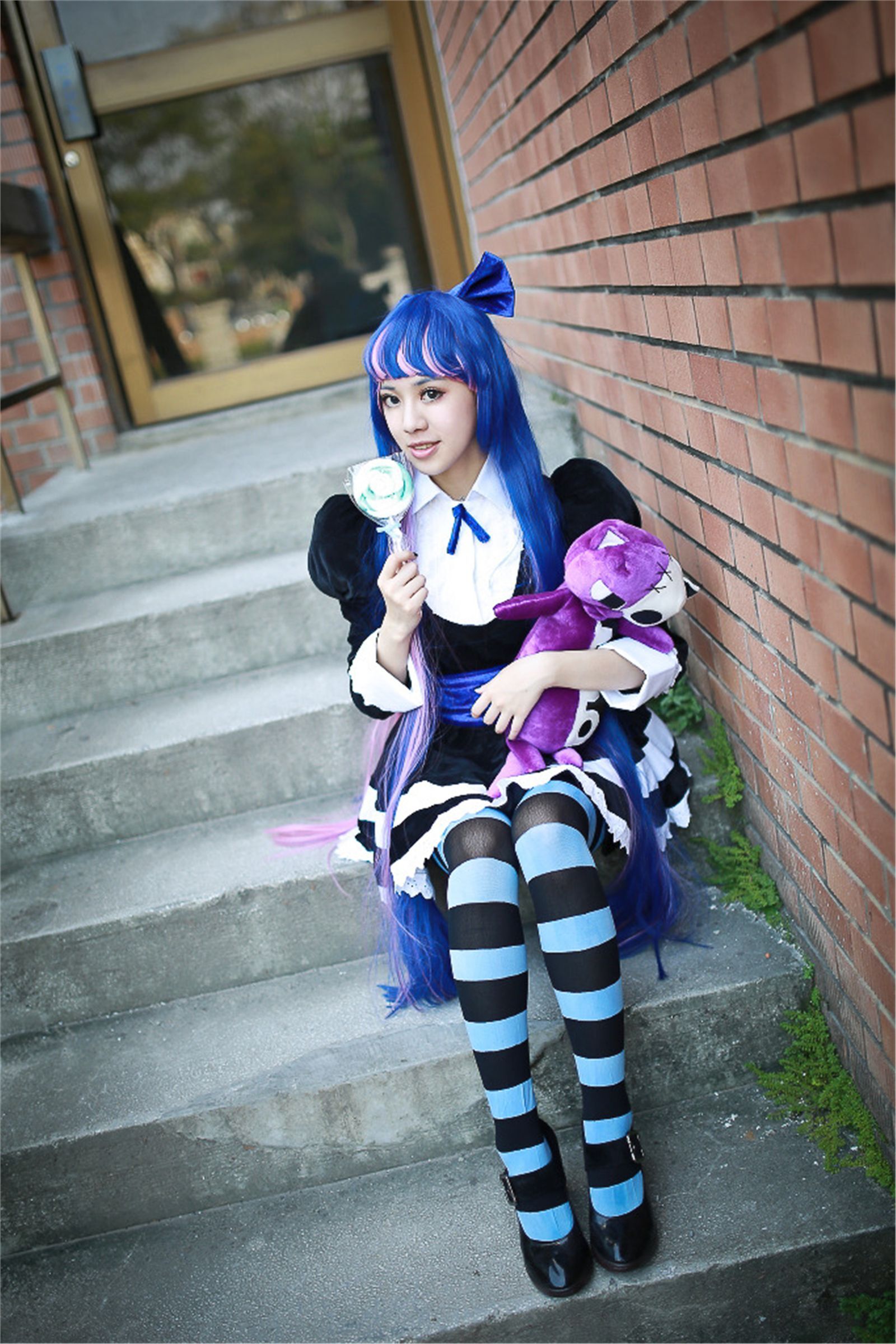 台湾清纯美女-妮妮 COS Stocking外拍