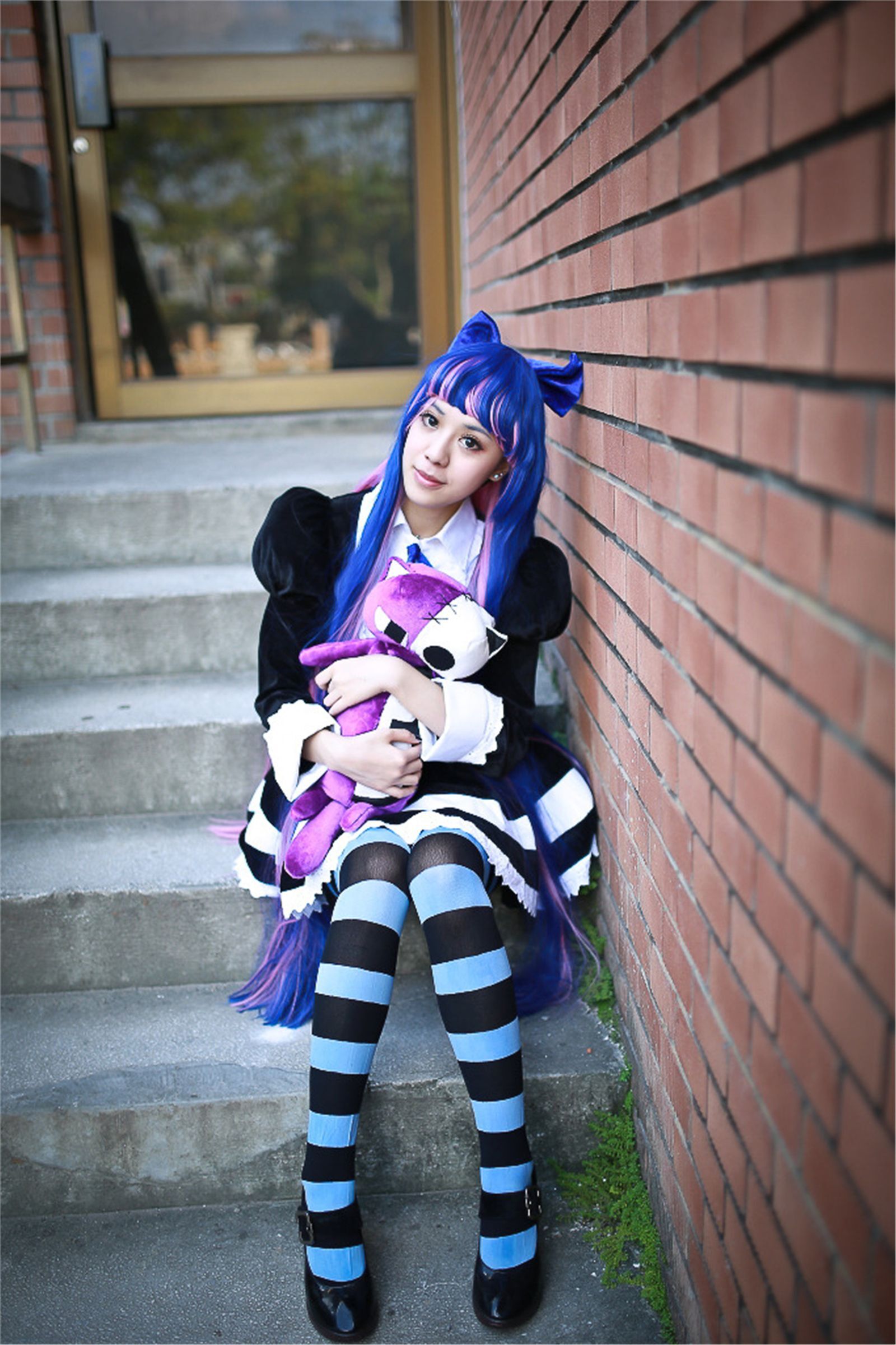 台湾清纯美女-妮妮 COS Stocking外拍