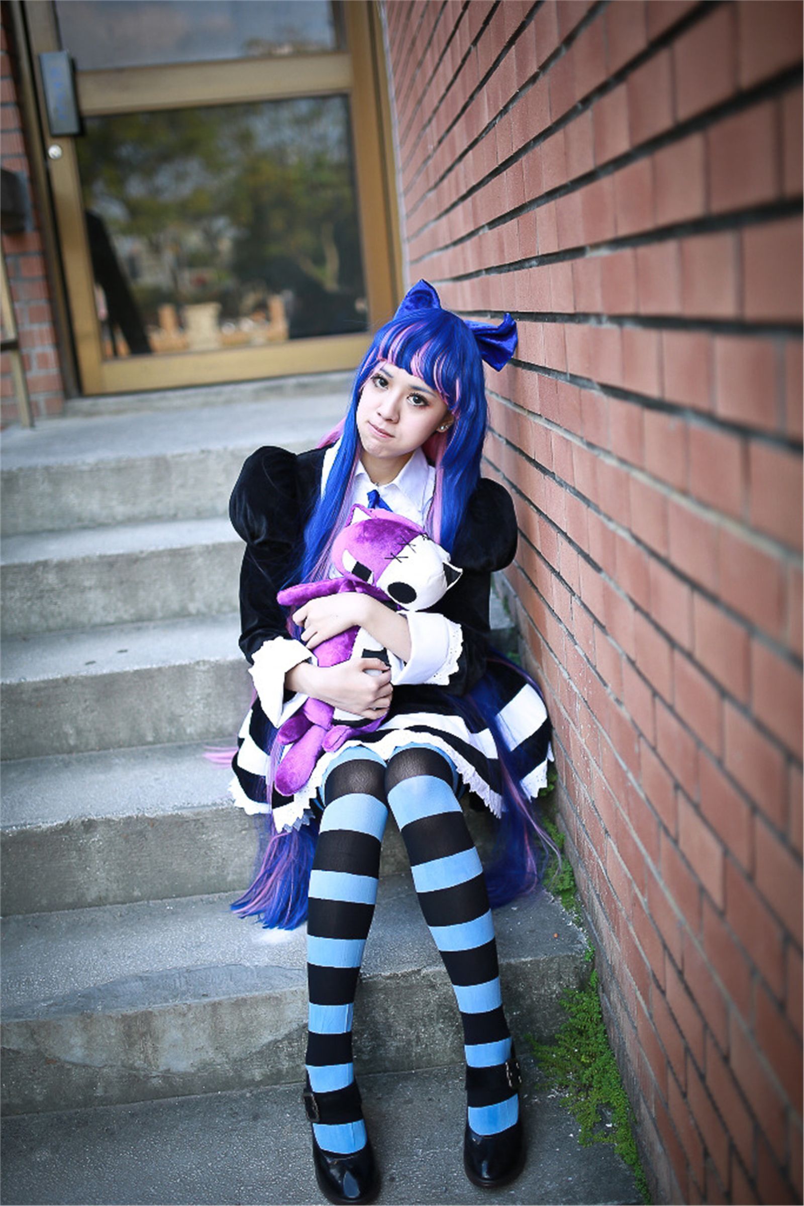 台湾清纯美女-妮妮 COS Stocking外拍