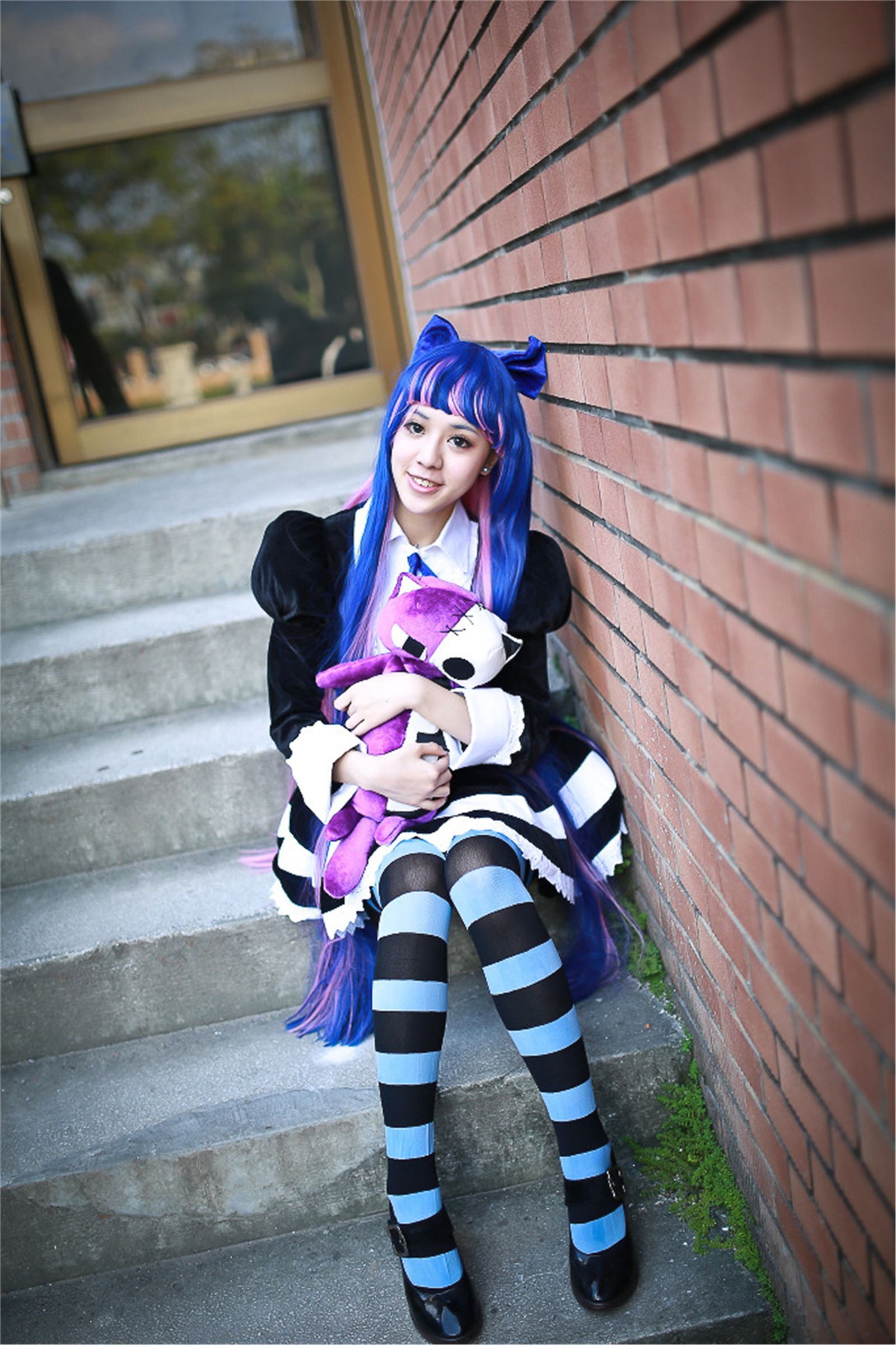 台湾清纯美女-妮妮 COS Stocking外拍